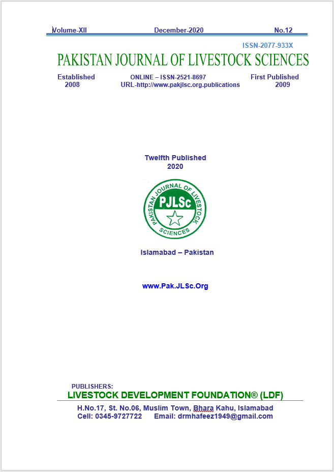 Pakistan Journal of Livestock Sciences